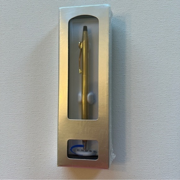New In Box Cross Ballpoint Pen 14KT Gold Mint Condition (A2) - Picture 1 of 3